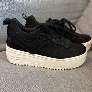 Black Platform Sneakers